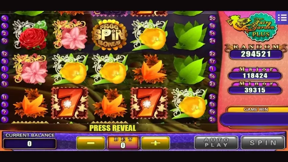 Fairy Garden slot game screen